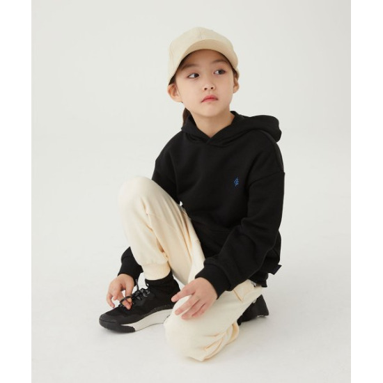 ○[얼킨] 리플렉티브 로고 오가닉 후드 크림 Reflective Logo Organic Hoody_Cream