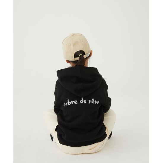 ○[얼킨] 리플렉티브 로고 오가닉 후드 크림 Reflective Logo Organic Hoody_Cream