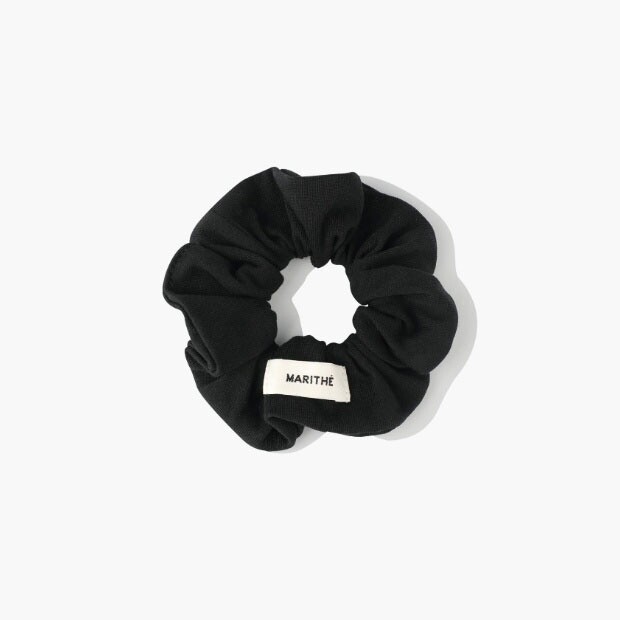 마리떼 프랑소와 저버 PQJ MFG45CAC501BLK W BASIC COTTON SCRUNCHIE black