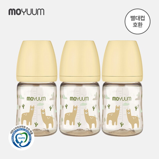 [모윰][모윰] PPSU 올인원 젖병 170ml 트리플팩 - 라마 에디션