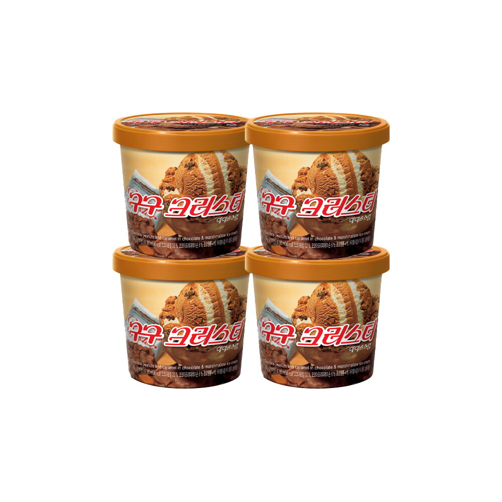 롯데제과 롯데웰푸드 구구크러스터 660ml * 4개
