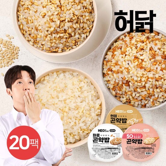 [허닭][허닭] 허닭ON 실온 부담없는 곤약밥 3종 20개