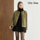 [씨티지]○(런칭가 115,000원)24FW 호주산 양모100 트리밍 자켓
