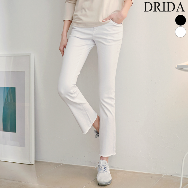 기타 [드리다]여자 봄 빅사이즈 밴딩 슬림 팬츠 부츠컷 스키니 하체비만 바지 55-88 40대 미시옷 50대 중년여성 간절기