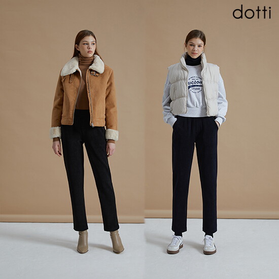 [도티]24FW 여성코듀로이 기모본딩 팬츠 2종(QNSW)