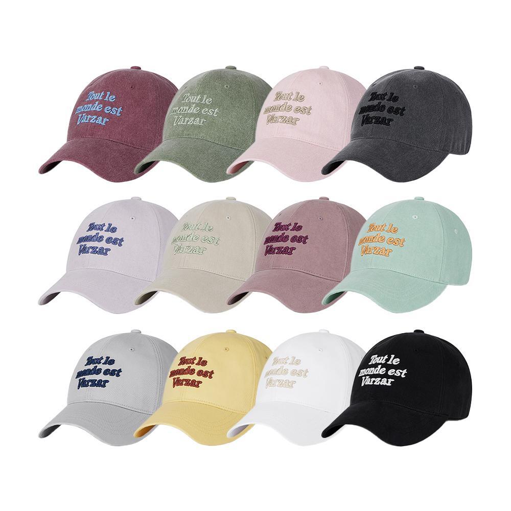 바잘 [유재석, 연정훈 착용][바잘] TMV 레터링 볼캡 [24 Color]