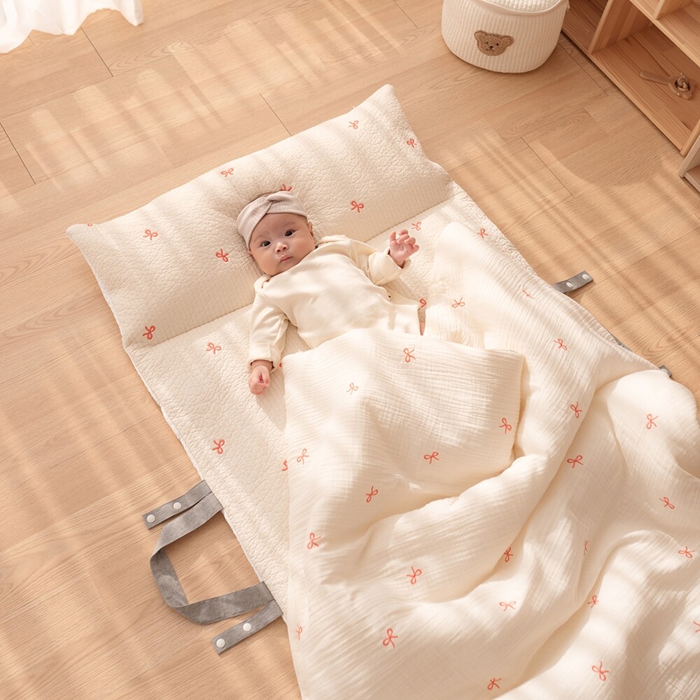 비비엔다 양면사용 순수 아이싱 듀얼 낮잠패드 + 슬림차렵이불 세트