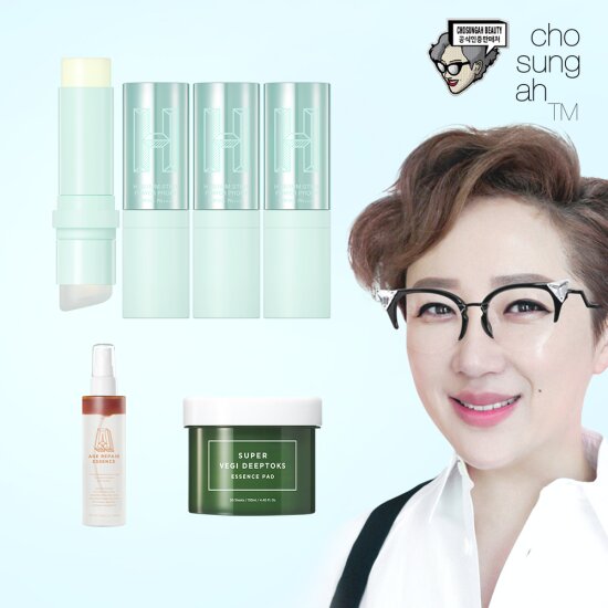 [에센스패키지] H 세럼스틱 파워프루프4개+에센스1개+에센스패드 50매