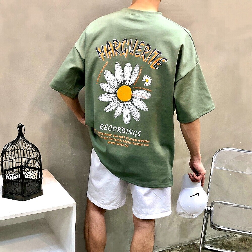 맨스토리 맨스토리 / 박스앞뒤 스케치데이지 남자 여름 반팔티