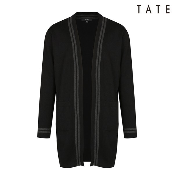 테이트 [하프클럽/테이트]남성 배색 니트 롱가디건(KA9S1-MSC020-450)