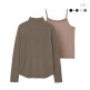[LBL]24FW ULTRA FINE 메리노울 글리터 블렌드 니트+이너탑 2SET (총 4종)