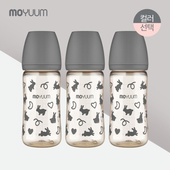 [모윰][모윰] PPSU 노꼭지 올인원 젖병 270ml 트리플팩(래빗 에디션)