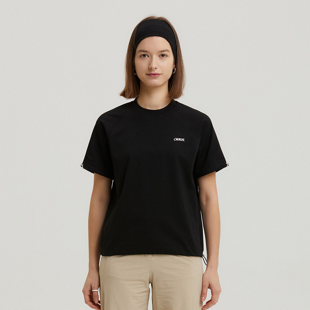 에이븐 [에이븐]어반 스트링 컷 티셔츠 블랙