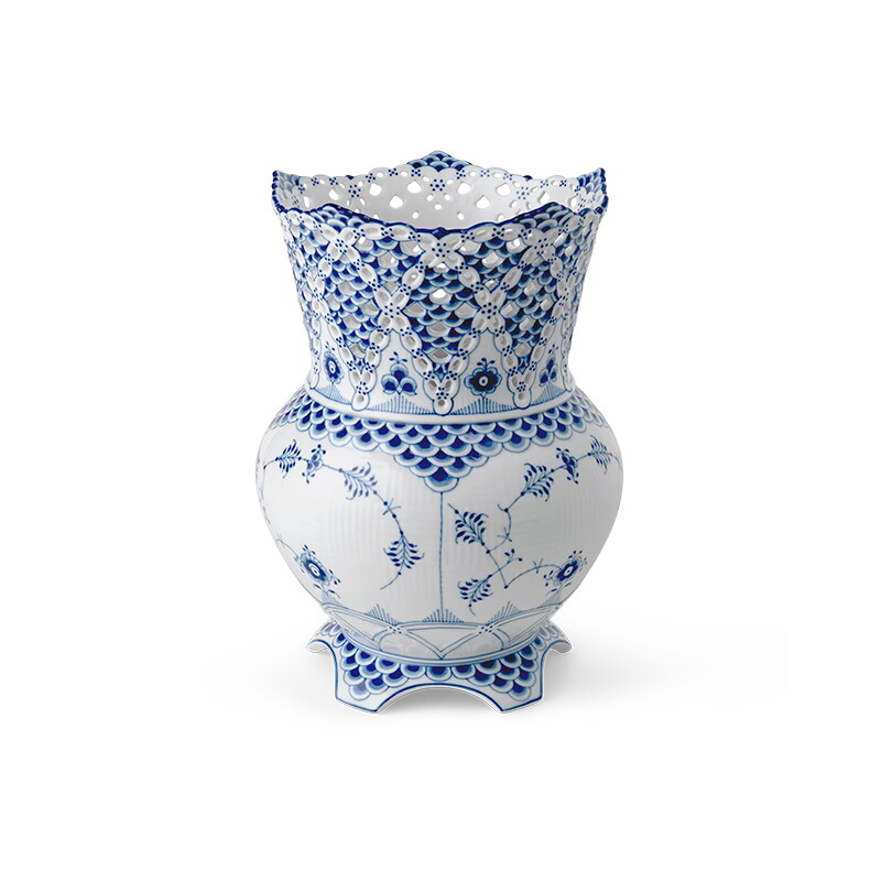 로얄코펜하겐 로얄코펜하겐 블루 풀 레이스 화병 20cm_1103685