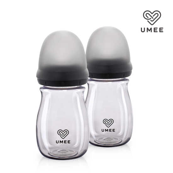[유미][유미] PPSU 260ml 레벨업젖병 블랙 2개입 (젖꼭지 미포함)