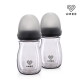 [유미][유미] PPSU 260ml 레벨업젖병 블랙 2개입 (젖꼭지 미포함)