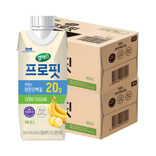 [셀렉스][매일헬스뉴트리션] 셀렉스 프로핏 드링크 바나나맛 250ml 36팩