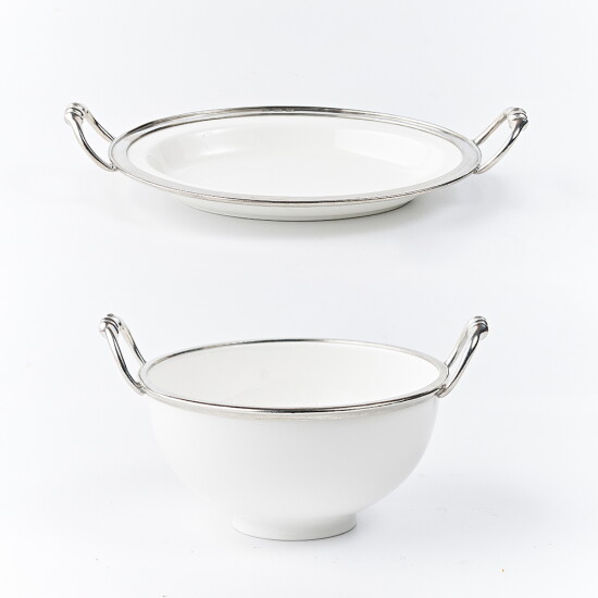 [에땅스 드 마누아]핸들오발트레이 + 핸들샐러드볼 2P