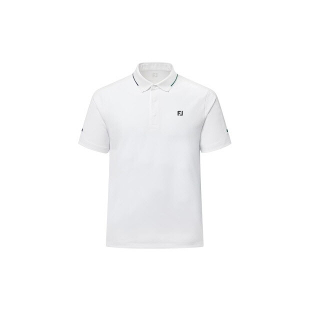 풋조이 풋조이골프반팔티 VQA RHRFJ41442 니트 밴드 반팔 폴로 셔츠 White