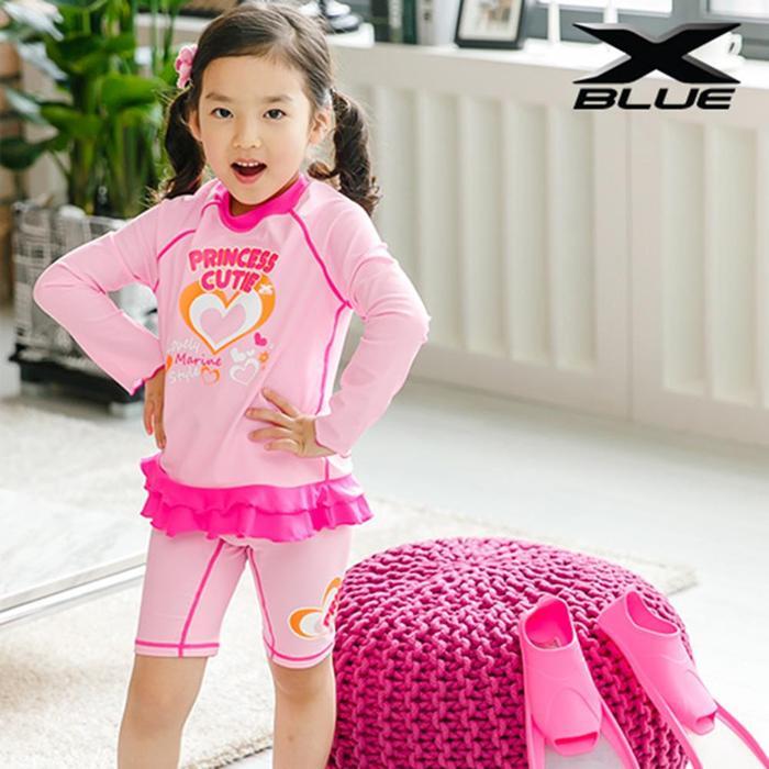 셀러허브 스포츠 XBLUE 여아동 래쉬가드 상하세트 P31072 생존수영 핫템