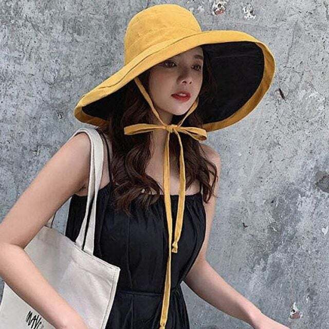 지오벤처스 양면 챙 넓은 모자 해변 무더위