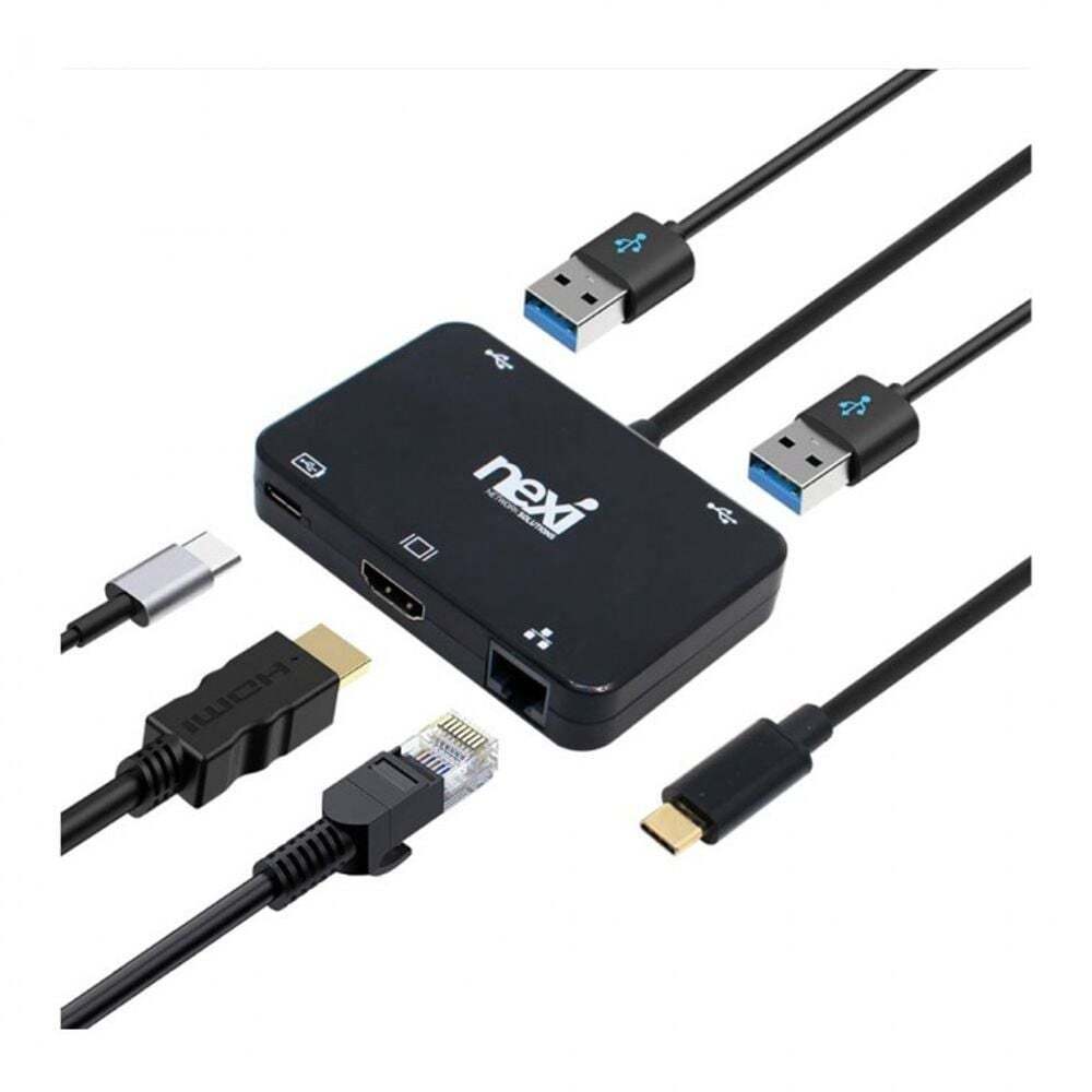 리버네트워크/넥시 에이치플러스몰 4K HDMI <b>USB</b><b>3.1</b> C타입 멀티스테이션 RJ45 고화질화면 or 음성동시출력 노트북