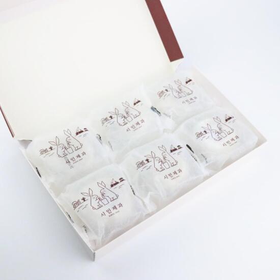 [시민제과]시민제과 찰떡궁합 세트(찹쌀떡 6, 단팥빵 8, 마들렌 4)