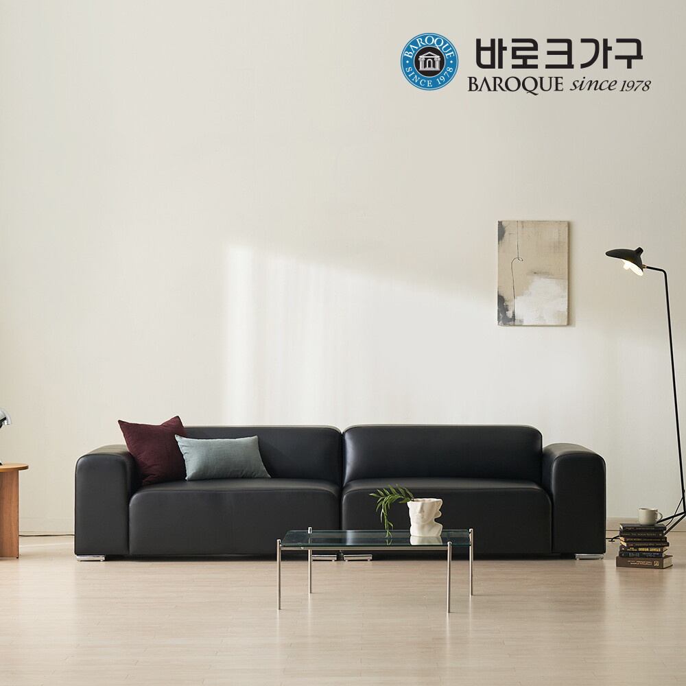 바로크가구 바로크가구 베르니 인조가죽 소파 4인용_착불배송