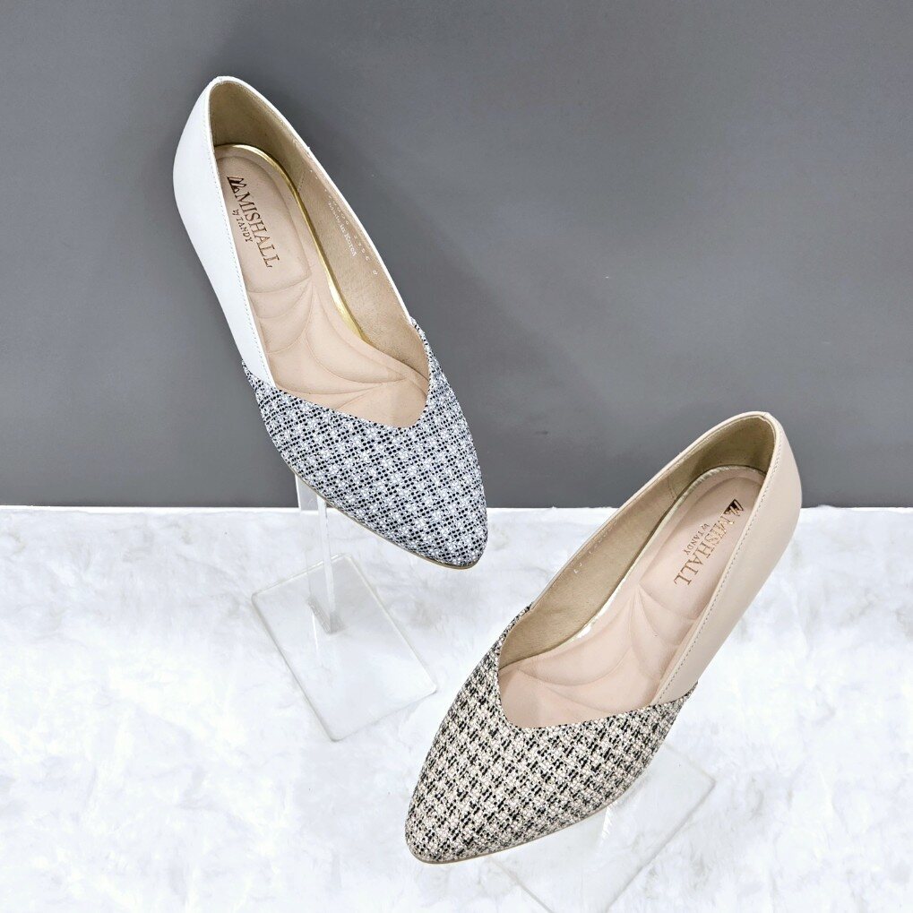 탠디 (패플) [탠디]여성 트위드 포인트 플랫 슈즈 12HS00DS06 W-718 W-717 1DC JJ