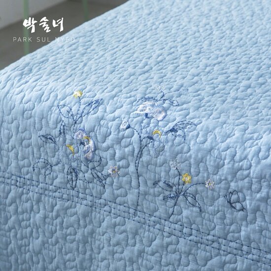 [K]광목 자수 워싱 침구 풀세트_연수화