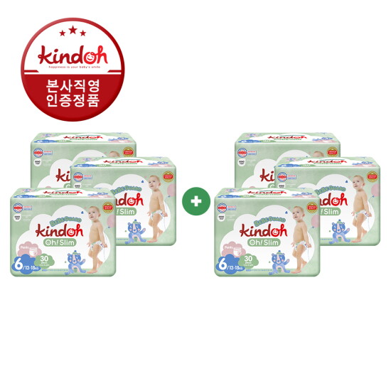 [킨도][1+1] 킨도 프리미업 오슬림 베베가드 팬츠 6단계 점보 30매x3팩(90매)