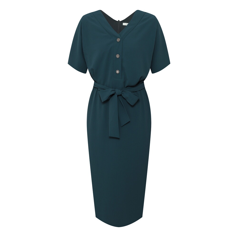 캐리스노트 브이넥셔링 원피스 CN3MOP408