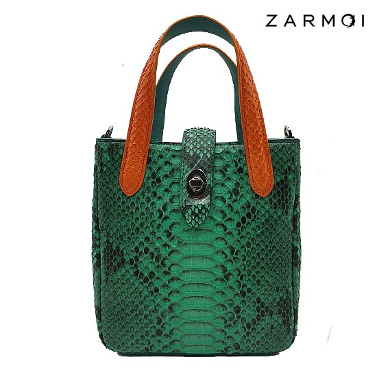 ★정상가 298,000원★[잘모이] 셀리나 리얼 파이톤 미니 토트백 ZA-4023