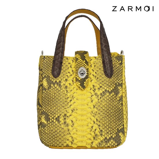 ★정상가 298,000원★[잘모이] 셀리나 리얼 파이톤 미니 토트백 ZA-4023