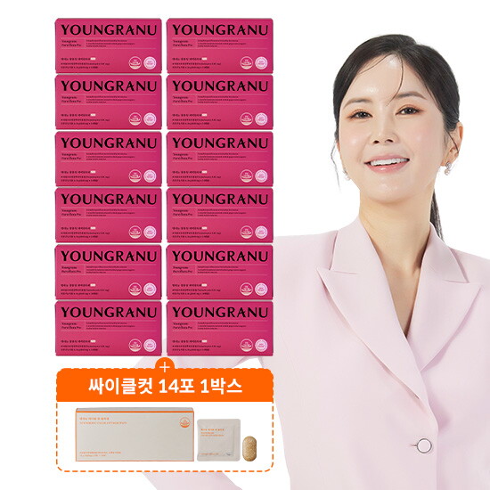 [영라뉴]T○[12박스+싸이클컷 2주분] 영라뉴 장용성 파비플로라 PRO 다이어트 24주분 (440 mgx14 캡슐x12박스)+ 영라뉴 싸이클컷 2주분 