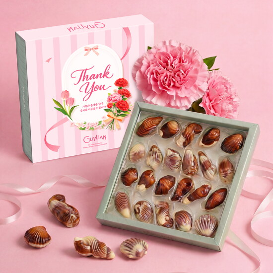 [롯데웰푸드]카네이션 감사의달 패키지 길리안 시쉘 250g(22구)X2개