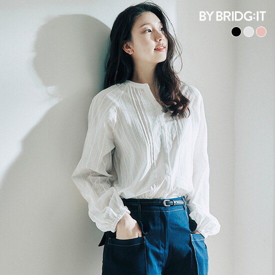 [바이브리짓](26SS) 아사코튼100 블라우스 3종