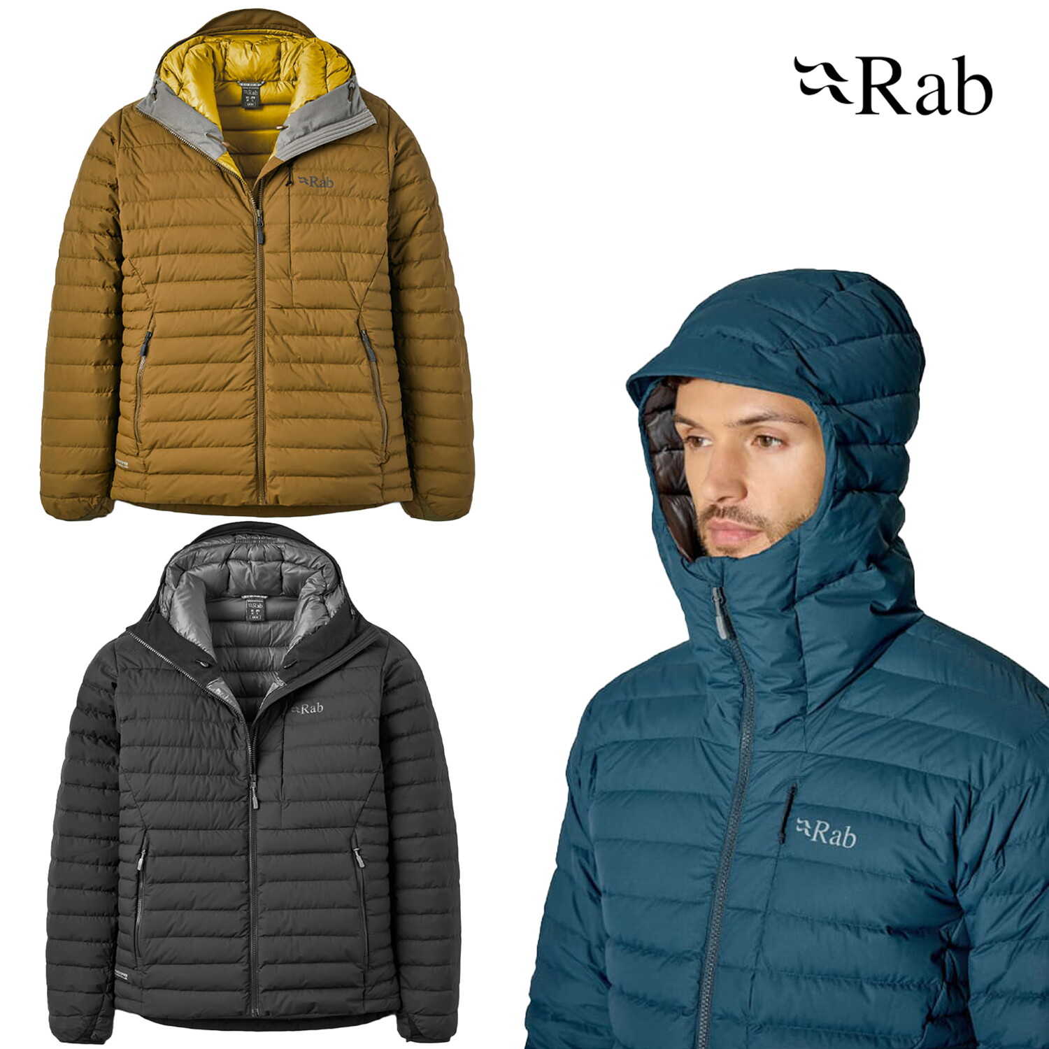 랩(아웃도어) Rab 마이크로라이트 윈드스토퍼 후디 QDB-73