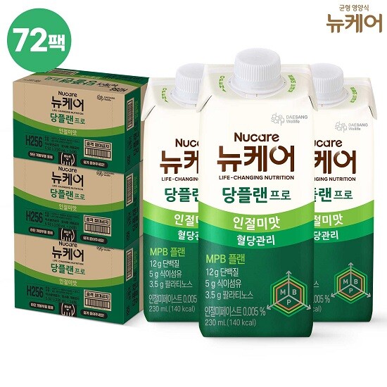 [뉴케어]○[싱글]뉴케어 당플랜 프로 인절미맛 72팩 (230ml*24팩*3박스)[H]