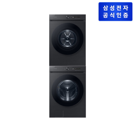 [삼성전자][블랙] 삼성 비스포크 그랑데 AI 세탁기 21KG + 건조기 17KG 패키지 [WF21CB6650BV + DV17CB6600BV]