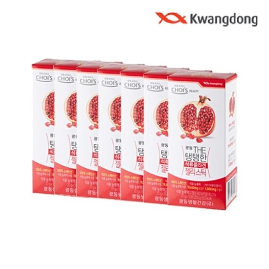 [7박스] 광동 The탱탱한 석류콜라겐 젤리스틱(20g*10포*7박스)