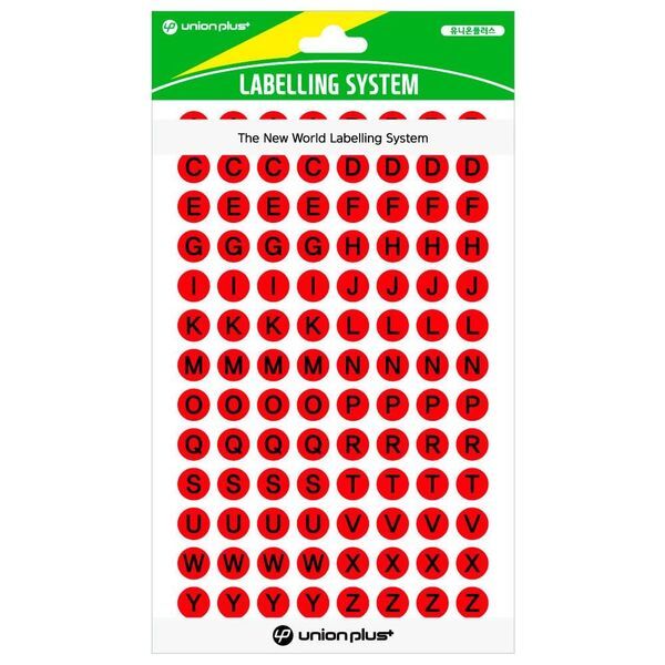 알티피아 [하프클럽/알티피아]스티커 컬러스티커 8매입 레드 원형스티커 9mm 벳