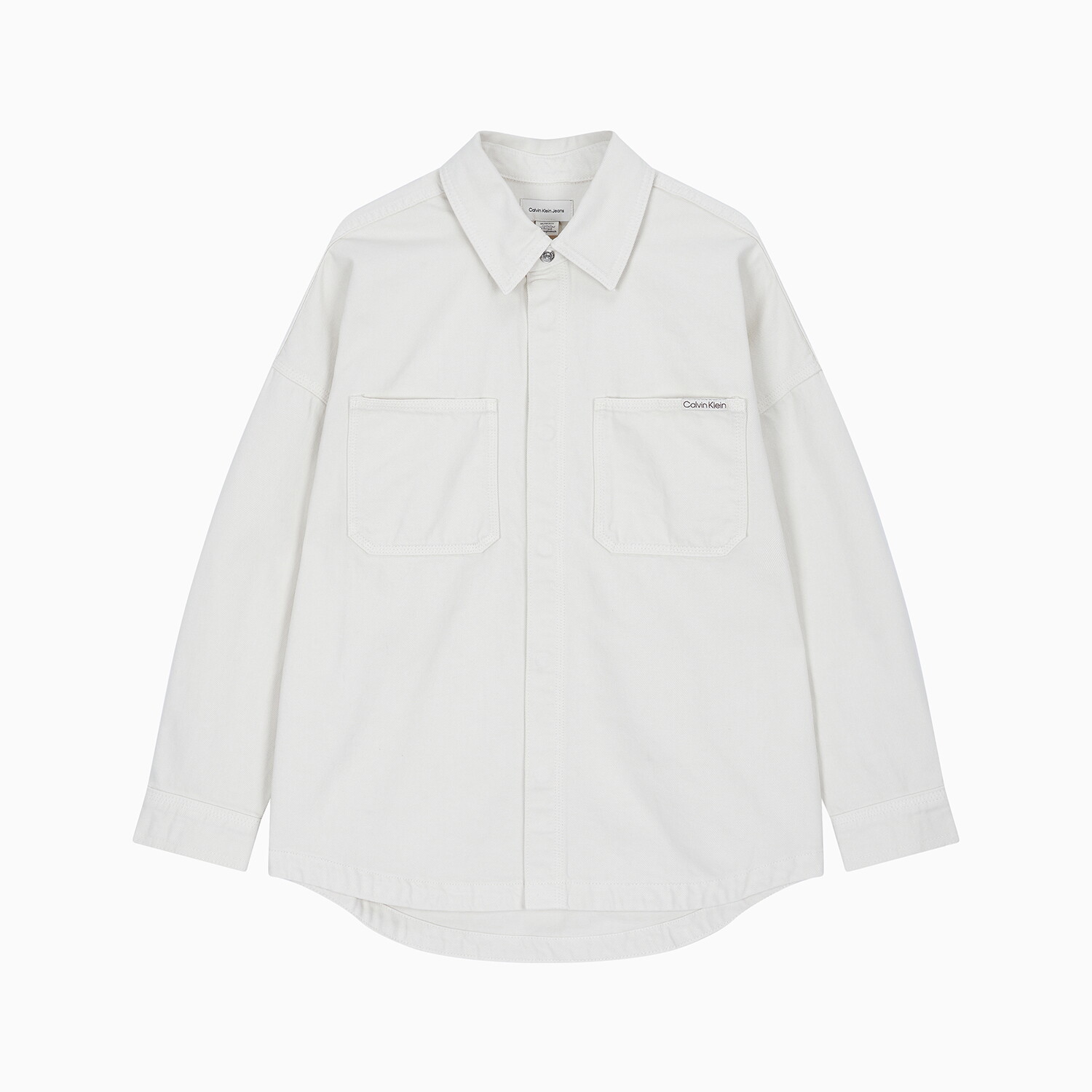 피브이에이치코리아유한회사 캘빈클라인 진 [CK] 여성 오버사이즈 유틸리티 셔츠 47B083G RG3