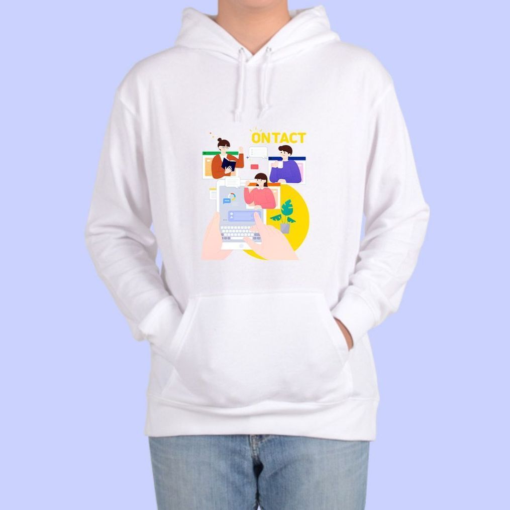 지오벤처스 온택트 스마트러닝 디자인 후드티 커플티 여자후드티