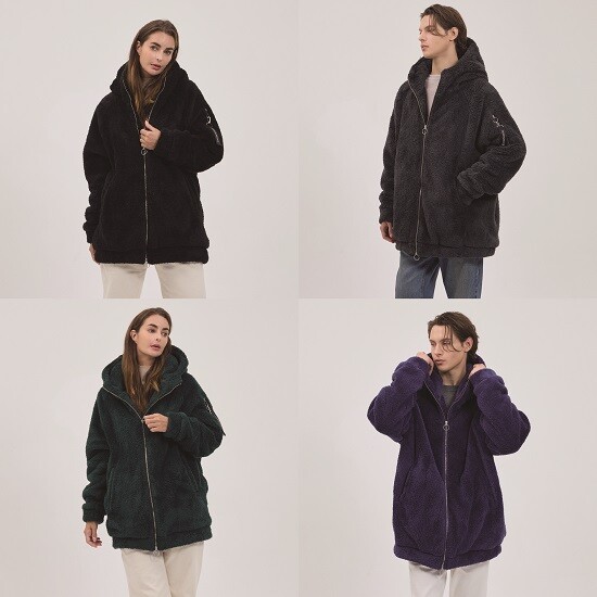 [노이즈]NOIZE 24FW 남녀공용 헨리 헤비 셰르파 자켓
