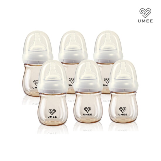 [유미][유미] PPSU 160ml 스타트젖병 6개입 세트 (젖꼭지 포함)