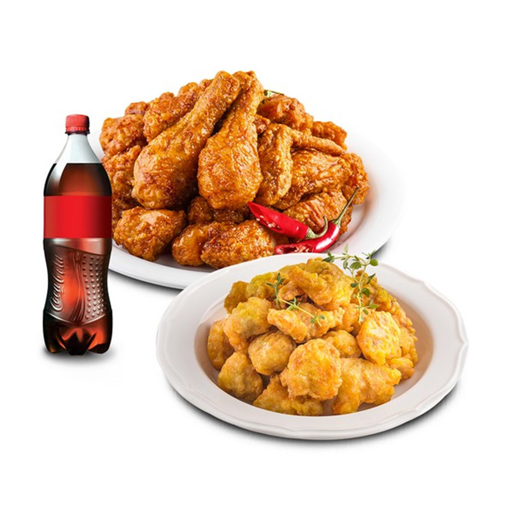 호식이두마리치킨 (호식이두마리) 매운간장+똥집미니튀김(조미소금)+콜라500ml