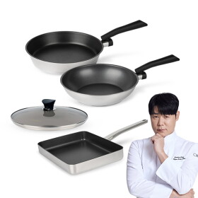 알텐바흐 디펜더스 프라이팬 28cm 웍+팬+뚜껑+스퀘어팬 4종 세트