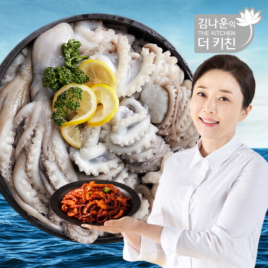 [김나운의 더 키친]김나운 손질 통낙지 총 15미(3미(280g)x5팩/1.4kg)
