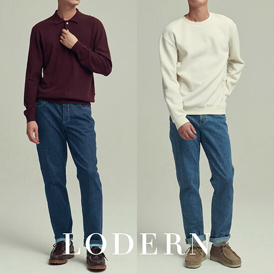 [로던](런칭가 89,000원) 남성 에센셜 스트레이트핏 데님 팬츠 2종